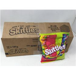 Case lot of Skittles sweets and sour 12 x 191g