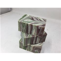 Lot of 3 - Bar 13 Hand crafted soap bars green