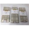 Image 1 : Tuscan Plaid Linen Napkins- Lot of 3 x 4