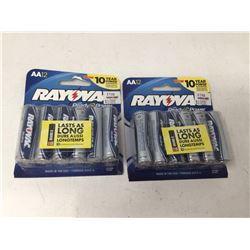 Rayovac AA Batteries 12 x 2 count