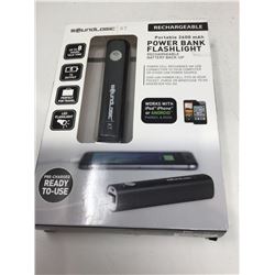 Soundlogic Powerbankand flashlight 260mAH-black