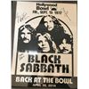 Image 1 : BLACK SABBATH 18 X 24 FRAMED AND SIGNED CONCERT POSTER ( JSA LOA)