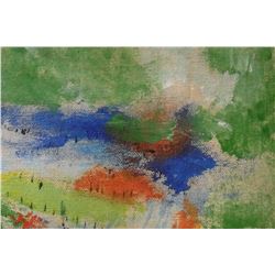 17LA LangdonArt original painting for table, selve, paperweight on desk at home or office -peinture