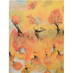 Une peinture LangdonArt Théâtre d'halloween -16hx12" an LangdonArt painting Halloween Theatre