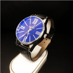 Large Men's Quartz 319 Yazole Leather Band Watch