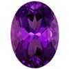 Image 1 : Natural Oval Cut Fine Brazilian Rich Royal Purple Amethyst