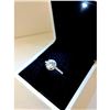 Image 1 : Elegant Ladies 925 Silver Marked 2 Carat Main Stone CZ Diamond Ring