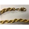 Image 3 : Mens 33" Twisted Braid Link 14k Gold Necklace
