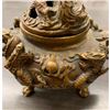Image 4 : Asian 3 Footed Marked Dragon Incense Burner with Dual Dragon Lid