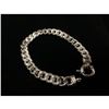 Image 1 : Brilliant Italian Custom Made 14K White Gold Cuban Link Bracelet