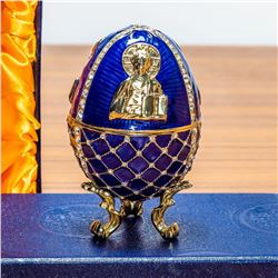 4” Jesus the Savior Icon Royal Inspired Russian Egg