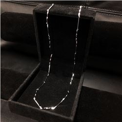 Elegant Twist Link Sterling Silver 925 Necklace