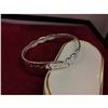 Image 2 : Ladies 925 Sterling Silver Plated Fox Bangle