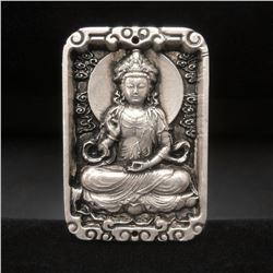 Tibetan Silver Resting Buddha Bullion