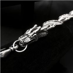 Tibetan Silver Flying Dragon Bracelet