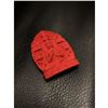 Image 1 : Asian Natural Red Cinnabar Resting Buddha Medallion