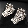 Image 1 : 2 Exquisite Chinese Miao Silver Dragon Head Rings