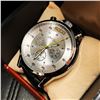 Image 1 : Mens L.A. Banus Silver 6000 Edition Chronograph Genuine Leather Band Watch