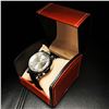 Image 2 : Mens L.A. Banus Silver 6000 Edition Chronograph Genuine Leather Band Watch