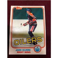 Vintage 1981 Jari Kurri Edmonton Oilers Rookie Hockey Card