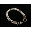 Image 1 : Brilliant Italian Custom Made 14K White Gold Cuban Link Bracelet