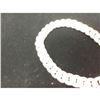 Image 3 : Brilliant Italian Custom Made 14K White Gold Cuban Link Bracelet