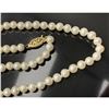 Image 3 : Elegant AAA+ Fine Natural Akoya Pearl Necklace With 14K Gold Hook Clasp