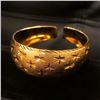Image 1 : Ladies Clover Carved 24K Gold Filled Bangle