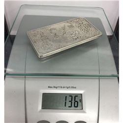 Asian Tibetan Silver Zodiac Bullion 136g