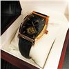 Image 1 : Mens L.A. Banus Classical Edition Gold Dial Chronograph Genuine Leather Band Watch