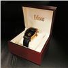 Image 2 : Mens L.A. Banus Classical Edition Gold Dial Chronograph Genuine Leather Band Watch