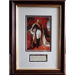 NAPOLEON BONEPARTE III (1808-1873). Autograph professionally framed.