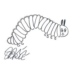 ART: ERIC CARLE (1929-): THE VERY HUNGRY CATERPILLAR.