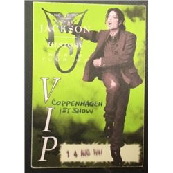 Michael Jackson VIP pass for HIStory 1997 tour.
