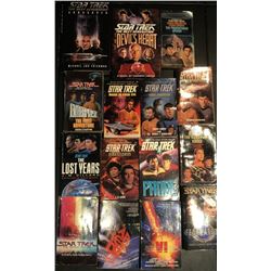JOB LOT OF STAR TREK BOOKS.