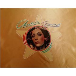A CHER STARS VINTAGE PILLOW CASE. Previously lot 487