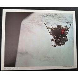 LUNAR MODULE, "SPIDER" ON APOLLO 9 TEST. LITHOGRAPH.
