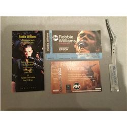 Robbie Williams joblot of memorabilia.