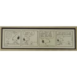 Original Charles Schulz Peanuts Comic Strip Art