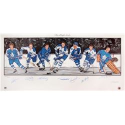TORONTO MAPLE LEAFS SIGNED HOF PLAYERS POSTER