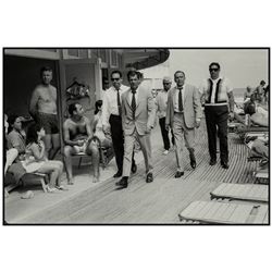 TERRY O'NEILL (1938-2019): Frank Sinatra and Body Guards, Fontainebleau, Miami Beach, 1968