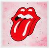 Image 1 : Ronnie Wood signed Rolling Stones Lips Logo Artwork Designed.