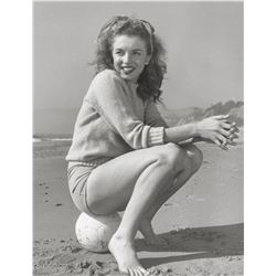 ANDRE DE DIENES (American, 1913-1985). Marilyn Monroe (Tobey Beach), 1945.