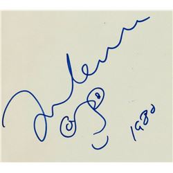 John Lennon autograph and doodle.