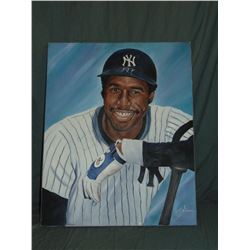 Dave Winfield Autographed Painting by Robert Simon