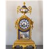 Image 1 : French Gilt Bronze Sevres Style Porcelain Clock