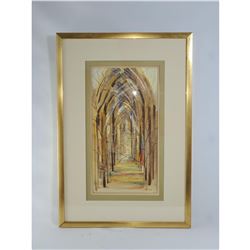 Max Squires watercolour painting signed