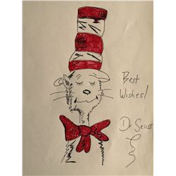DR SEUSS - CAT IN THE HAT DRAWING.