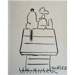 Original Charles Schulz drawing.