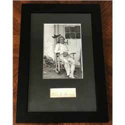 JOHN L BURNS (1793-1872). Autograph professionally framed.